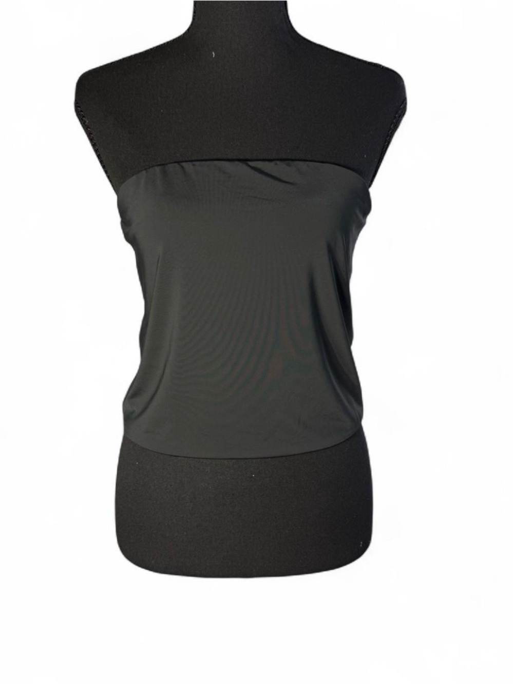 Abound Solid Black Tube Top Strapless Stretch Layering Casual Womens Size L
